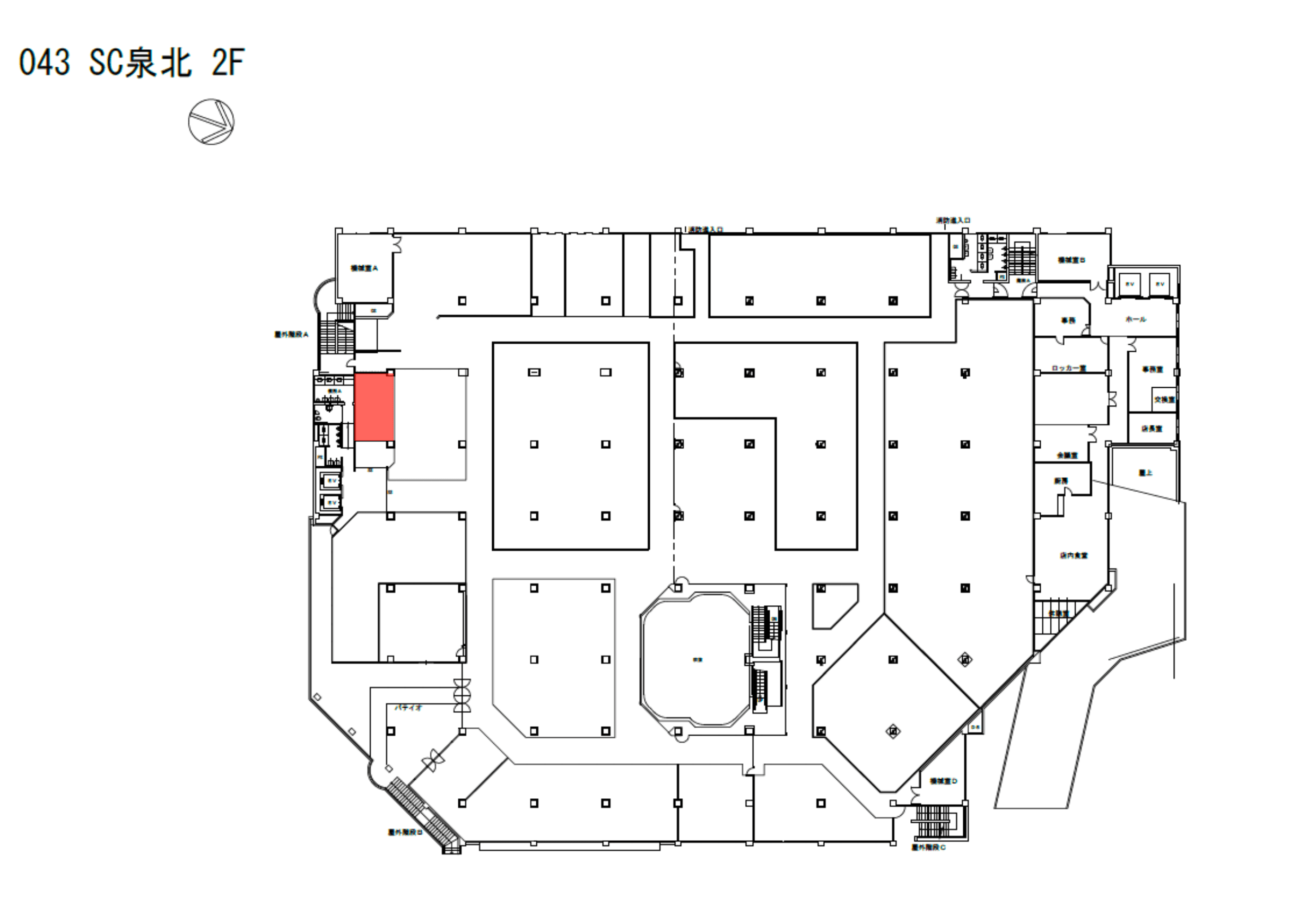 043_スペース001の図面・フロアマップ