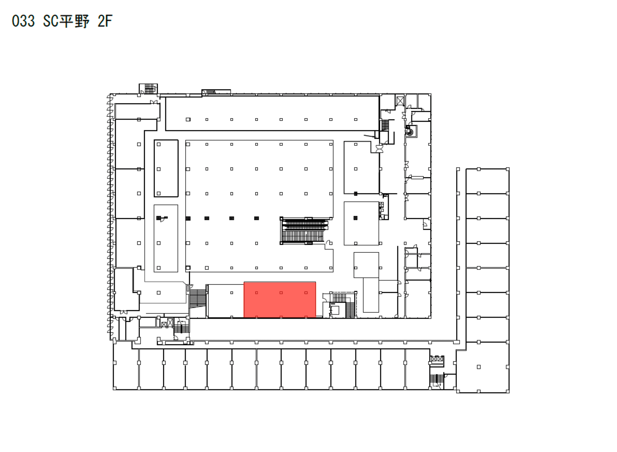 033_スペース004の図面・フロアマップ