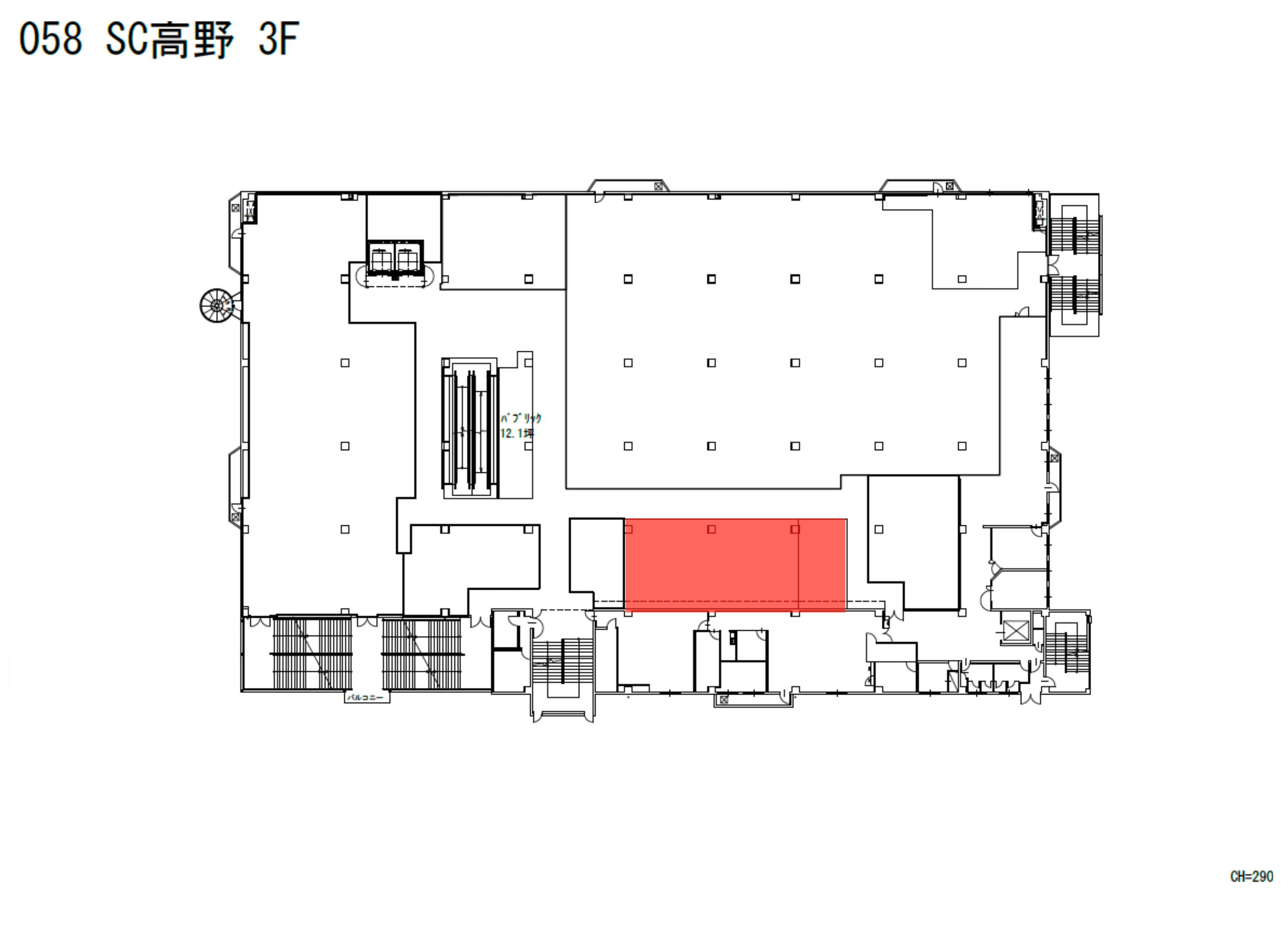 058_スペース004の図面・フロアマップ