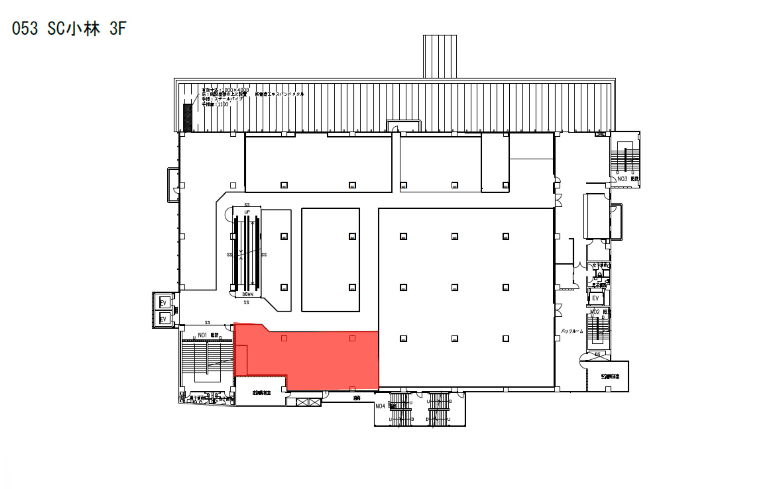 053_スペース002の図面・フロアマップ